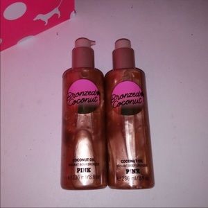 VS PINK Bronzed Coconut Radiant Body Bronzer Set